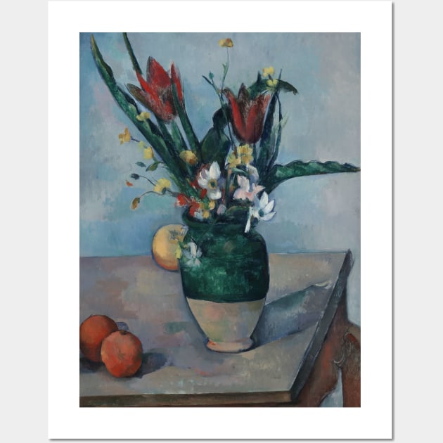 The Vase of Tulips by Paul Cezanne Wall Art by Classic Art Stall